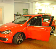 interni in pelle nera golf 6 a Torino